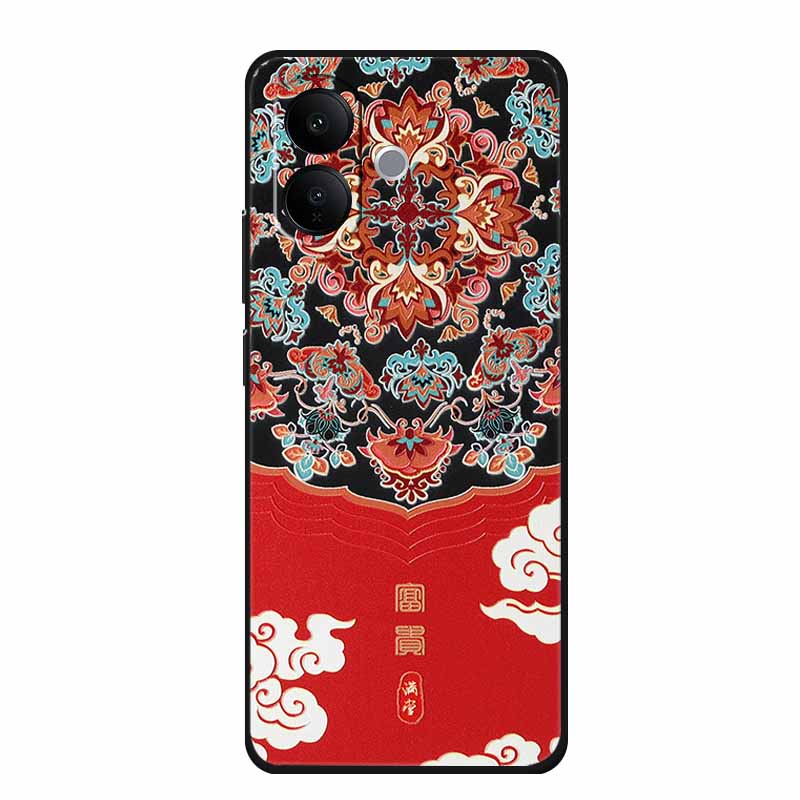 3D Embossed Case For Vivo V60 lite V2530 Phone Case Shockproof Silicone Soft Coque For Vivo V60 lite 2025 Back Cover Case Funda