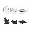 Waterproof Car Decal 3D Pet Metal Emblems Sticker for Side  & Rear Trunk Enhancement Automotive Accessories