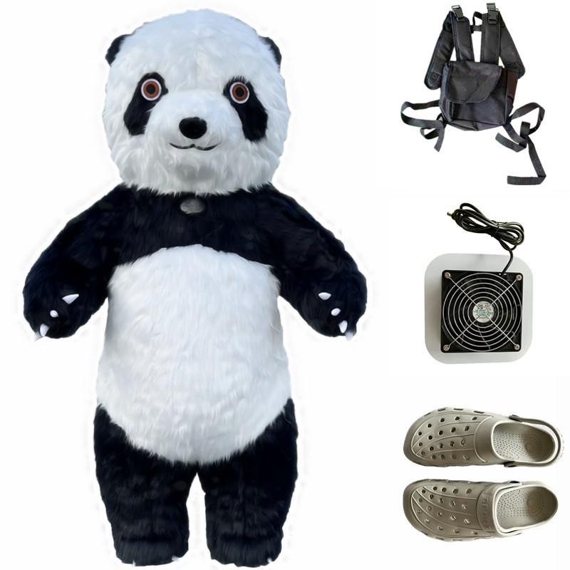 Inflatable cartoon doll costume, polar bear animal costume, cosplay costume, commercial celebration, panda birthday party costum 2.0M