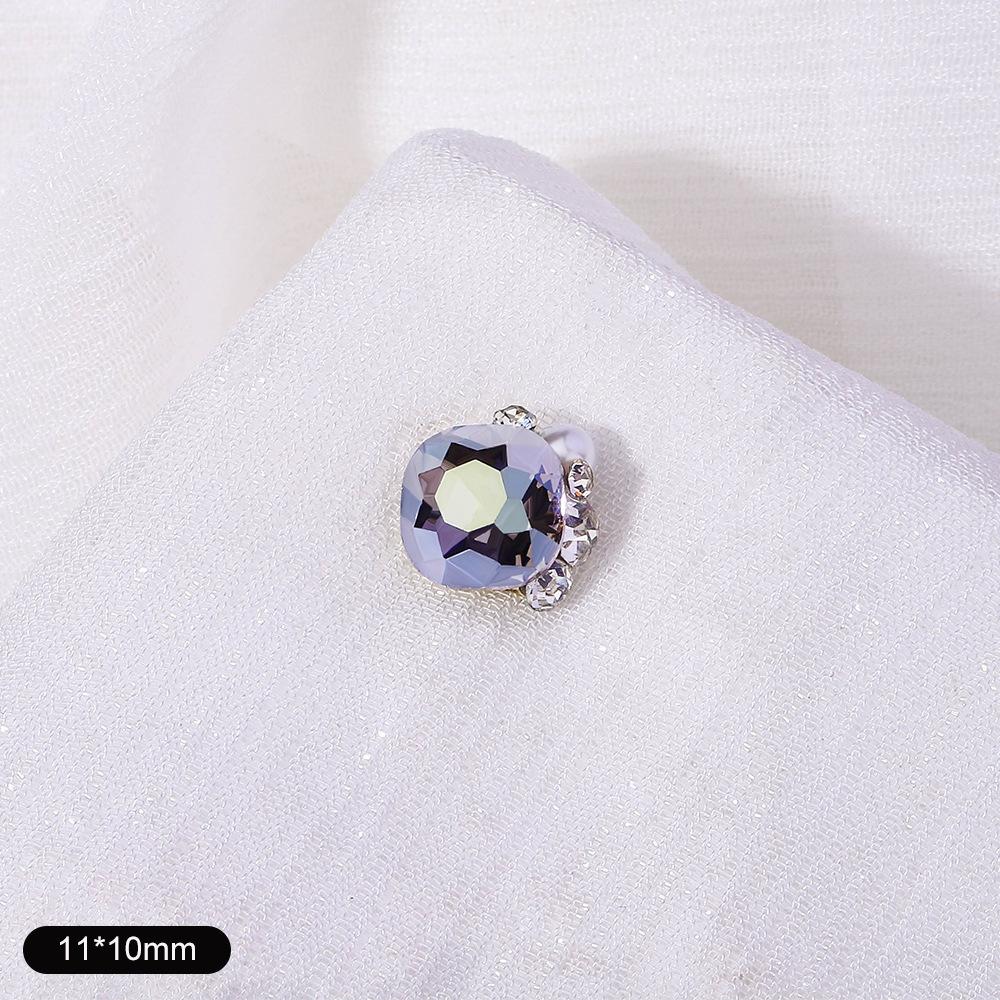 Nail Art Diamond Ball Stack Diamond Finished Nail Art Diamond Decoration Super Shiny Rectangle Right Angle Handmade Diamond Set With Pearl Decoration