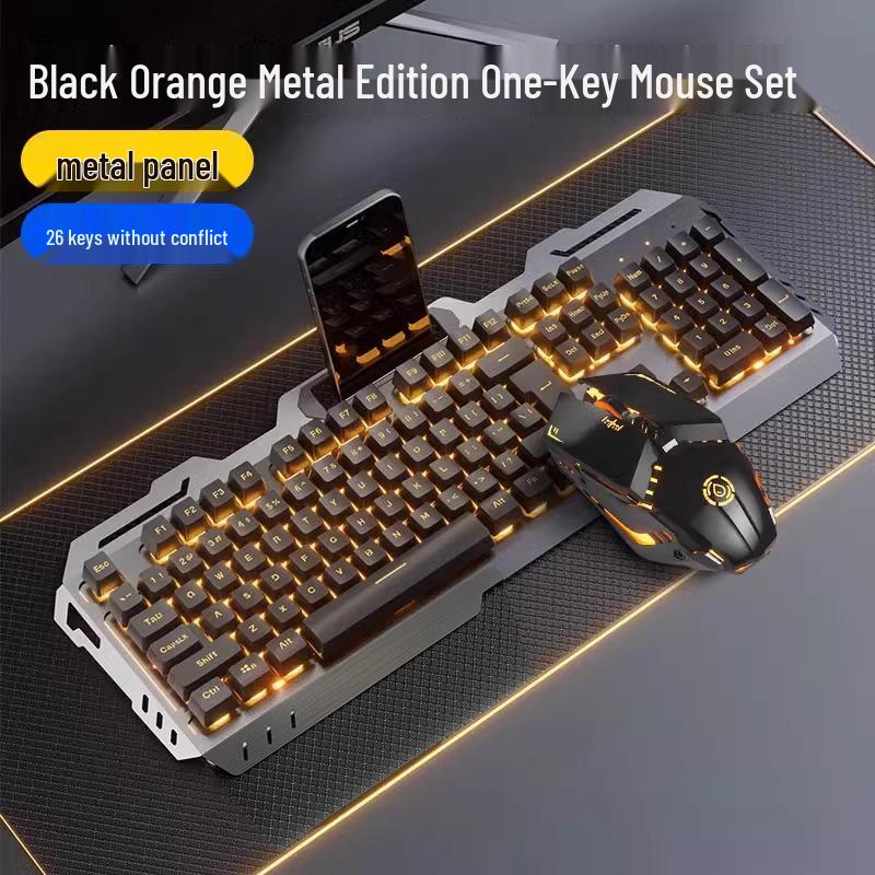 Maverick Mechanical Gaming Keyboard, Mouse, and Headset Set - Wired Esports Peripherals.