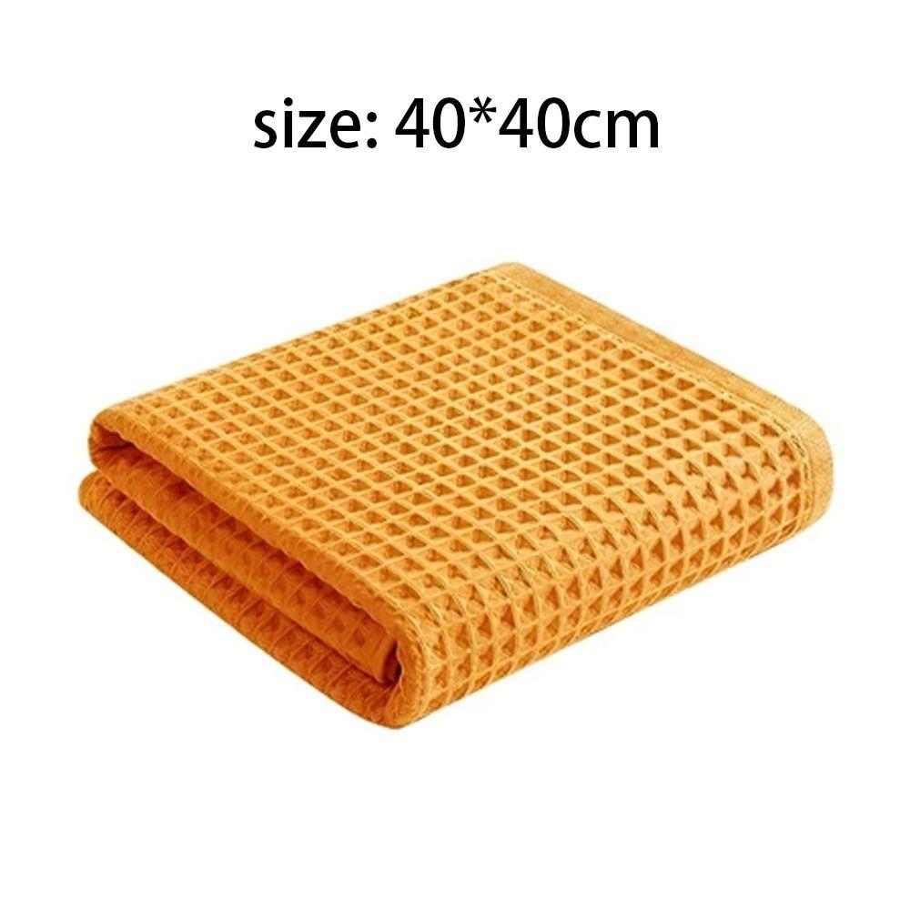 Waffle Weave Glass Wash Towel Auto Cleaning Accessories Strong Water Absorbent Towels