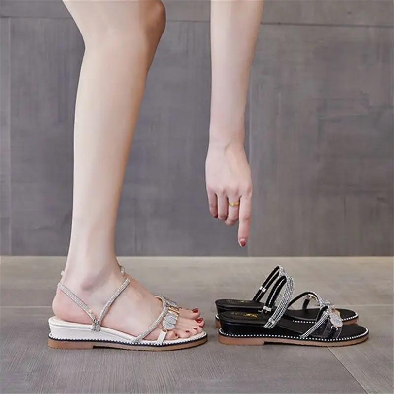 Fashion Beach With Low Heels Woman Shoes Luxury 2025 Original Vintage Summer Shoe Sale The Best High Quality Trending Sandals for Women