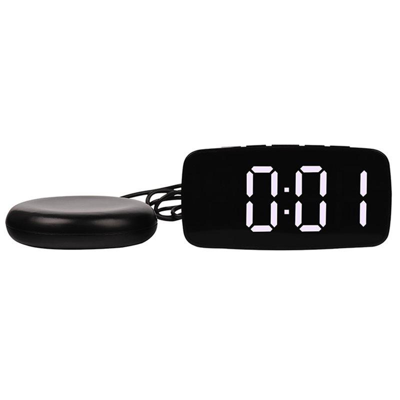 A25F-Clock LED Electronic Alarms Clock Casual Style Clock Bedside Vibrator Electronic Clock Multifunctional Dual USB