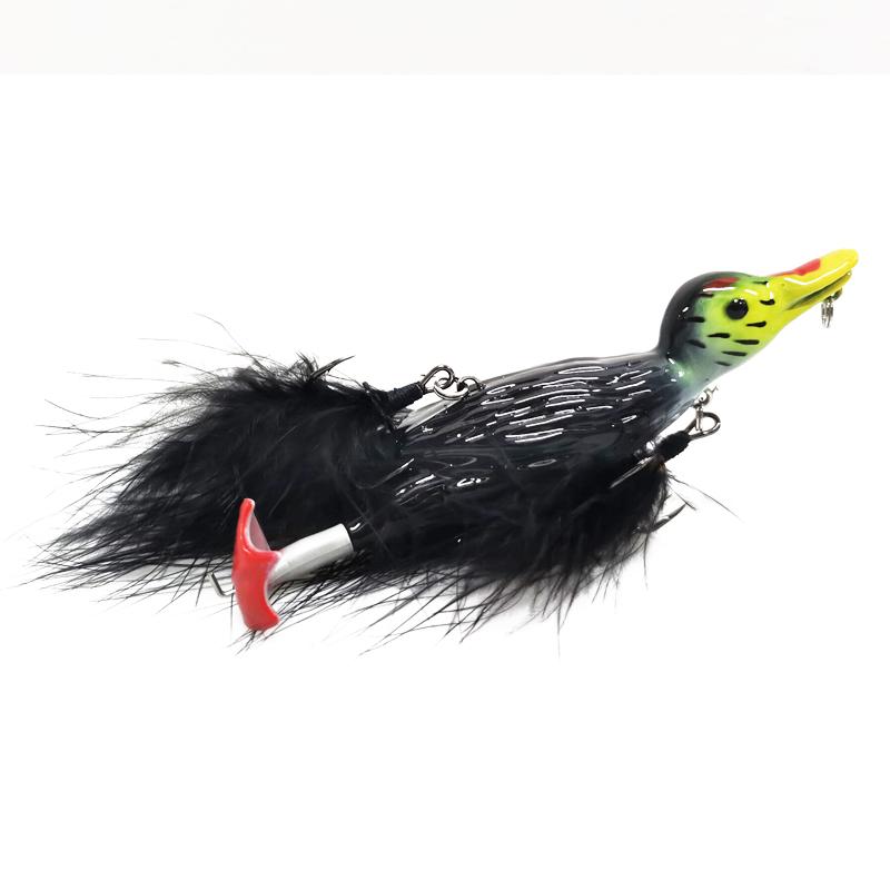 Lutac 123mm 25.7g Künstliche Ente Angelköder für Süßwasser Schwimmende Wasserfischköder