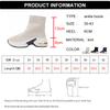 Moda 2025 Botines de Punto de Fondo Grueso para Mujer Comodidad Transpirable Plataforma Zapatos Calcetín Mujer Tallas Grandes Cuñas Botines Cortos Mujer