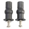 High Quality Home Expanding Screw Toilet Seat Repair Replacement Rubber Stainless Steel Black Expansion Fixing