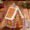 Yousheng Gingerbread House Christmas Decoration Resin Gingerbread Christmas Tree Hanging Ornaments for Tree Holiday Party Home Decor