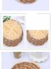 Handwoven Bamboo Fruit Basket Natural Eco Storage Tray Multipurpose Round Snack Organizer For Kitchen Living Room Home Decor
