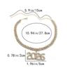 Exaggerated Rhinestone Cuban Chain Hiphop 2026 Pendant Necklace For Women Man Crystal Punk Collar Naecklace Party Jewelry Gift