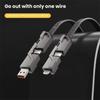 100W 4 In 1 Fast Charging Mobile Phone Cable USB Type C Cable for iPhone 15 14 Xiaomi Huawei Mate 40 Universal