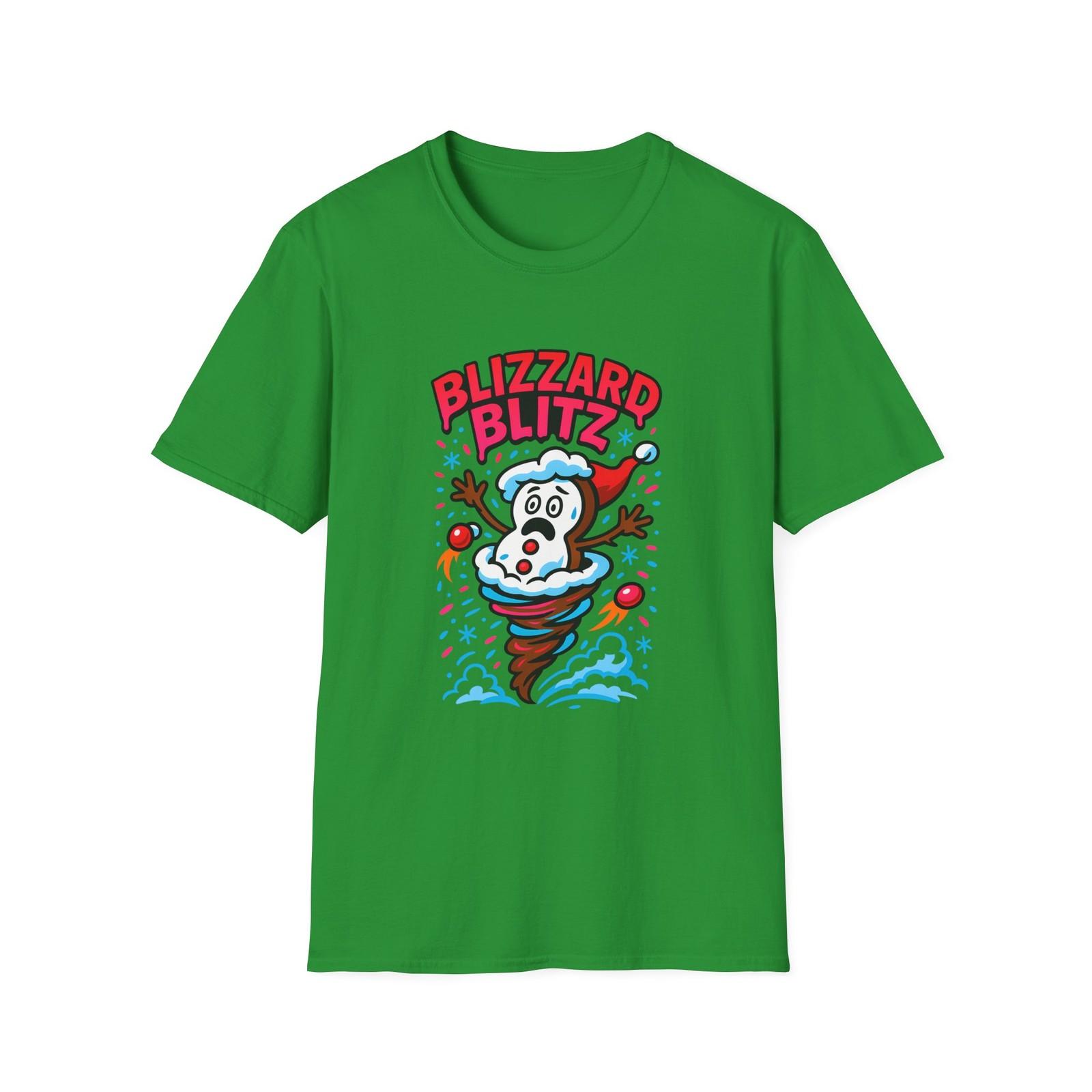 Unisex Softstyle T-Shirt Mens Womens Tees Top Snowman Cookie Candy Tornado Funny Christmas Holiday S
