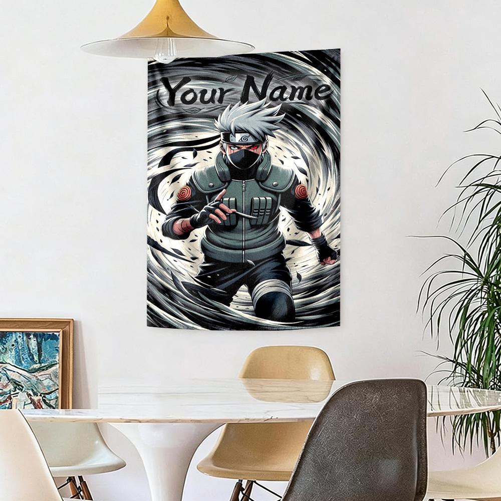 Naruto Character Custom Tapestry Customizable Wall Tapestry Vibrant Fade-Resistant Print Perfect for Gift Wrapping Multi-purpose for All Occasions