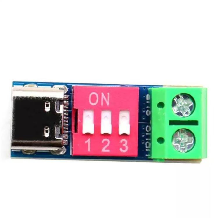 5Pcs Programmable Type C 5V-20V Adjustment Power Module Adjustment Fast Charging Decoy Programmable Module