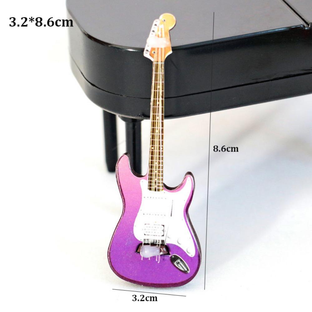 Mini 1/12 Dollhouse Guitar Multistyles Doll Accessories Toys New Miniature Decorative Props