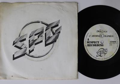 7inch Record SPG - Dracula / Christopher Columbus ELOELO1 SUSPECT 1980 UK Rock Used