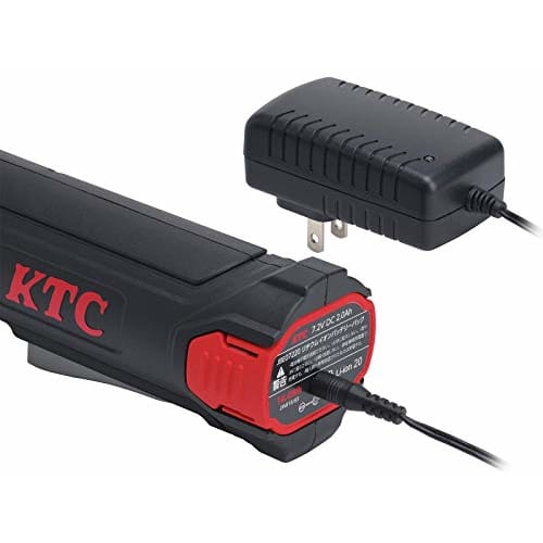 Kyoto Machinery Tools (KTC) 9.5SQ Engine Room Exterior Removal Maximum Torque 34Nm 7.2V Compact Type Cordless Ratchet Wrench Set Total Length 253mm Li