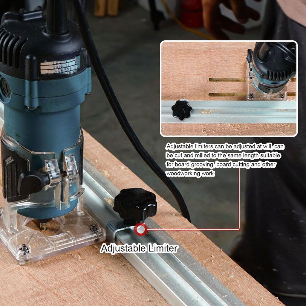 Straight Cut Guide 34.6 Inch NGX Clamp Edge Straight Edge Table Saw Guide for Router