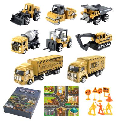 1/64 Scale Engineering Truck Toy Long Lifespan Detailed Excavator Car Model Toy