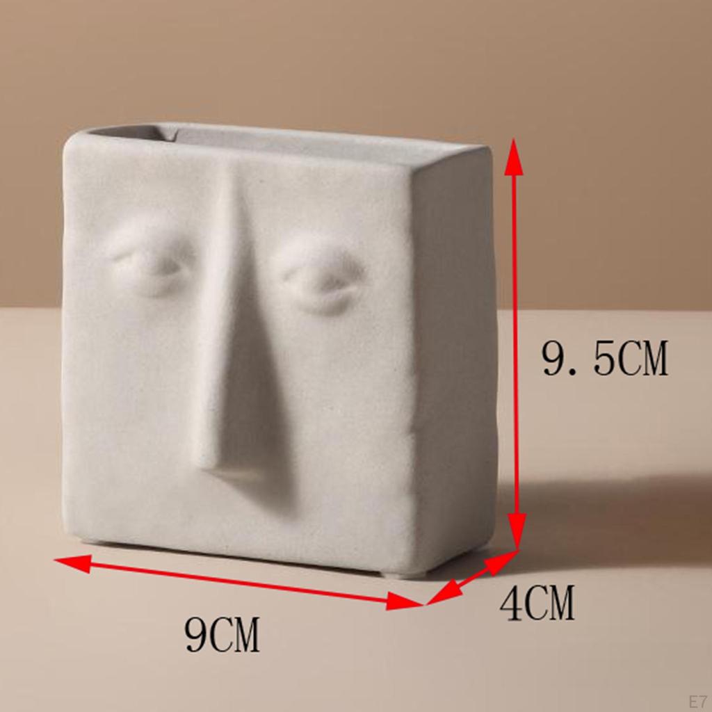 Blumenvase, Keramik Menschlich Modern Dekorative Vase Arrangement für Zuhause Büro und