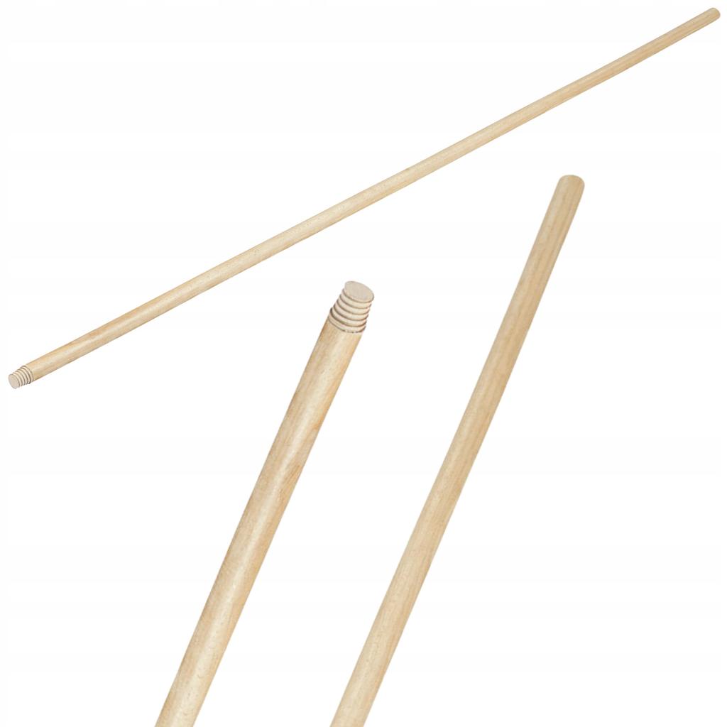 Wooden Style HANDLE THREADED For Broom Brush 22mm 150 Cm Vorstahl