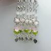 Lovely Phone Charm Colorful Beaded Keychain Acrylic Alloy Keyring Bag Accessory