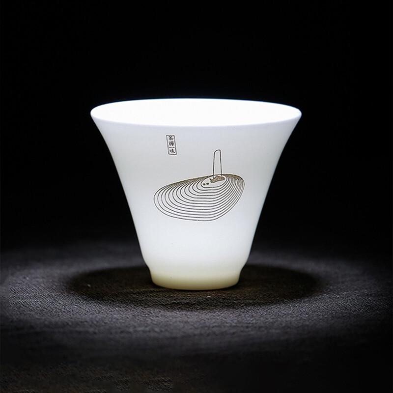 Sushih China White Portable Gongfu Tea Set