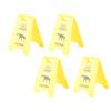 4PCS Cat Vomit Sign Water Resistant ABS 3D Printed Funny Cat Vomit Warning Sign Decoration for Cat Lovers
