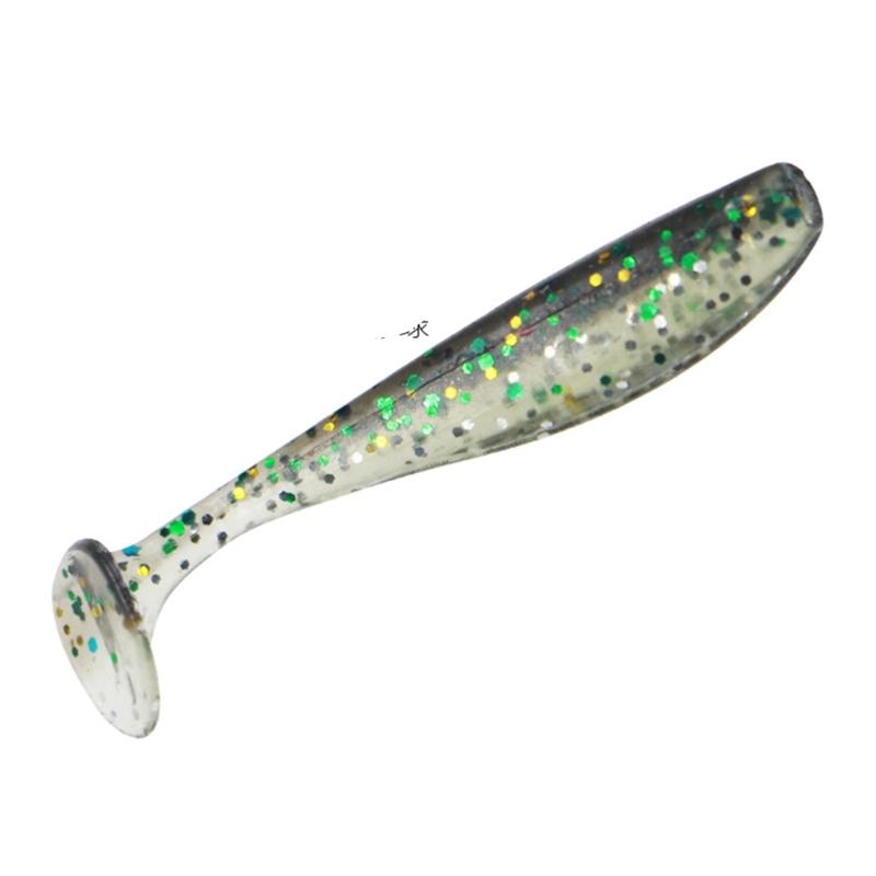 10Pcs Soft Lures Worm Baits Small Fishes Tail Swimbaits Lures Fishing Baits