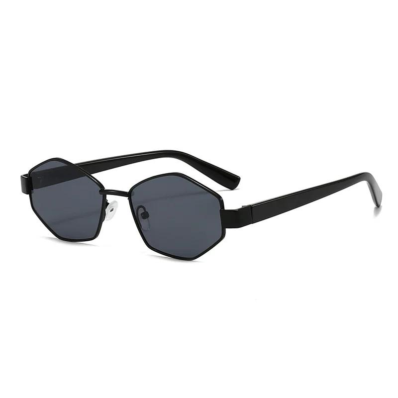 Vintage Retro Mirror Men Sunglasses for Female Sun Glasses Fashion Metal Polygon Women Sunglasses Brand Designer Uv400