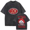 Vintage Washed MGK Lost Americana Tour  Print Tshirts Men Women Harajuku High Quality Fashion Oversized Cotton T Shirt