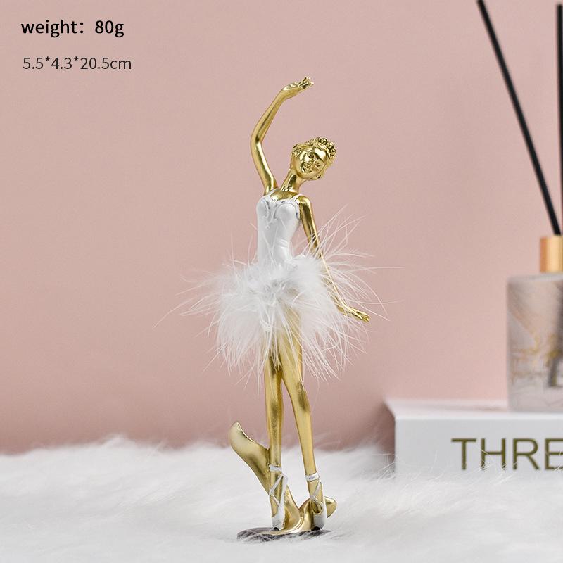 

Статуэтка Балерины Коллекция Смолы Статуэтка Скульптура Балерины Фигурка Балерины Для Прихожей Книжной Полки Домашний Декор