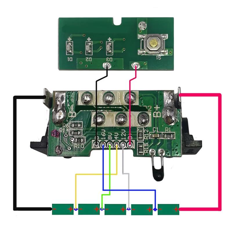 5*21700 DCB200 Li-ion Battery Plastic Case PCB Charging Protection Circuit Board Box Shell For Dewa lt 18V 20V 4Ah Lithium Tool