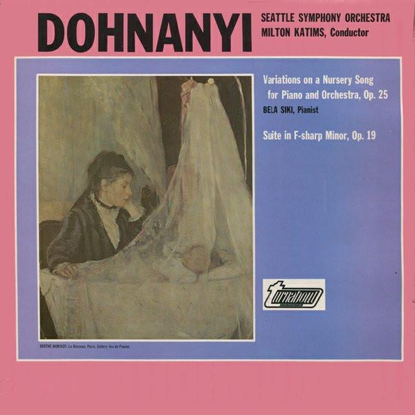 

LP Record ERNST VON DOHNÁNYI , SEATTLE SYMPHO - Variations On A Nursery Song For Pi TV34623S Turnabout 1977 UK Classical Used