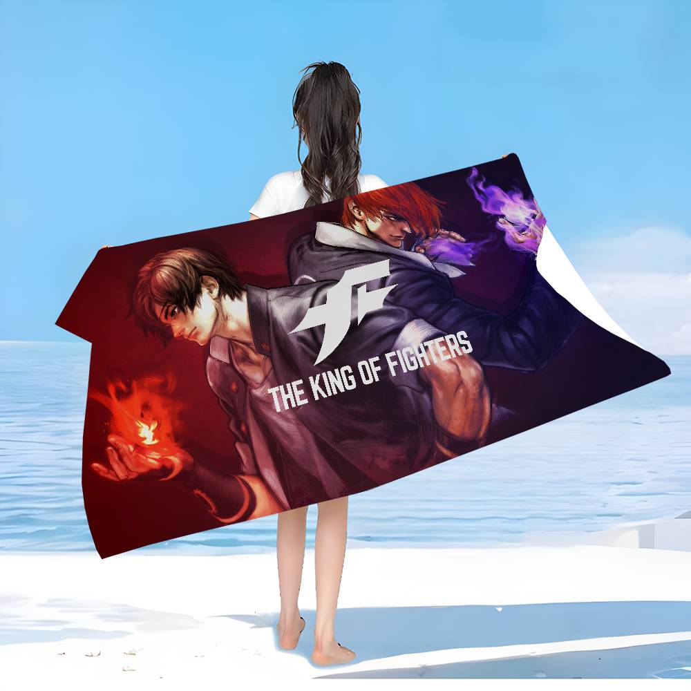 King Of Fighters Retro Game Microfiber Beach Towel Absorbent Quick Dry Soft Yoga Swimming Resort Mountain Climbing Towel