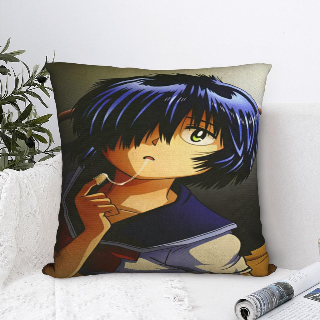 Pillow Case Urabe Mikoto Mysterious Girlfriend X Design Pillow Cover For Sofa Couch Bed Living Room Kawaii Pillowcases