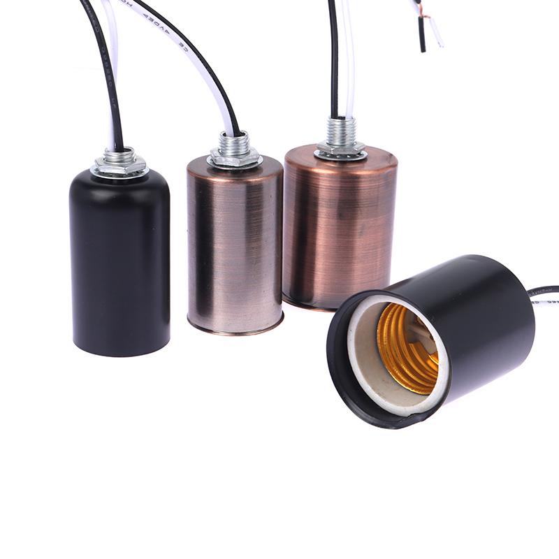 E27 E14 Ceramic Screw Light Base Light Socket LED Filament Lamp Holder Indoor Led Lamp Part Easy To Install