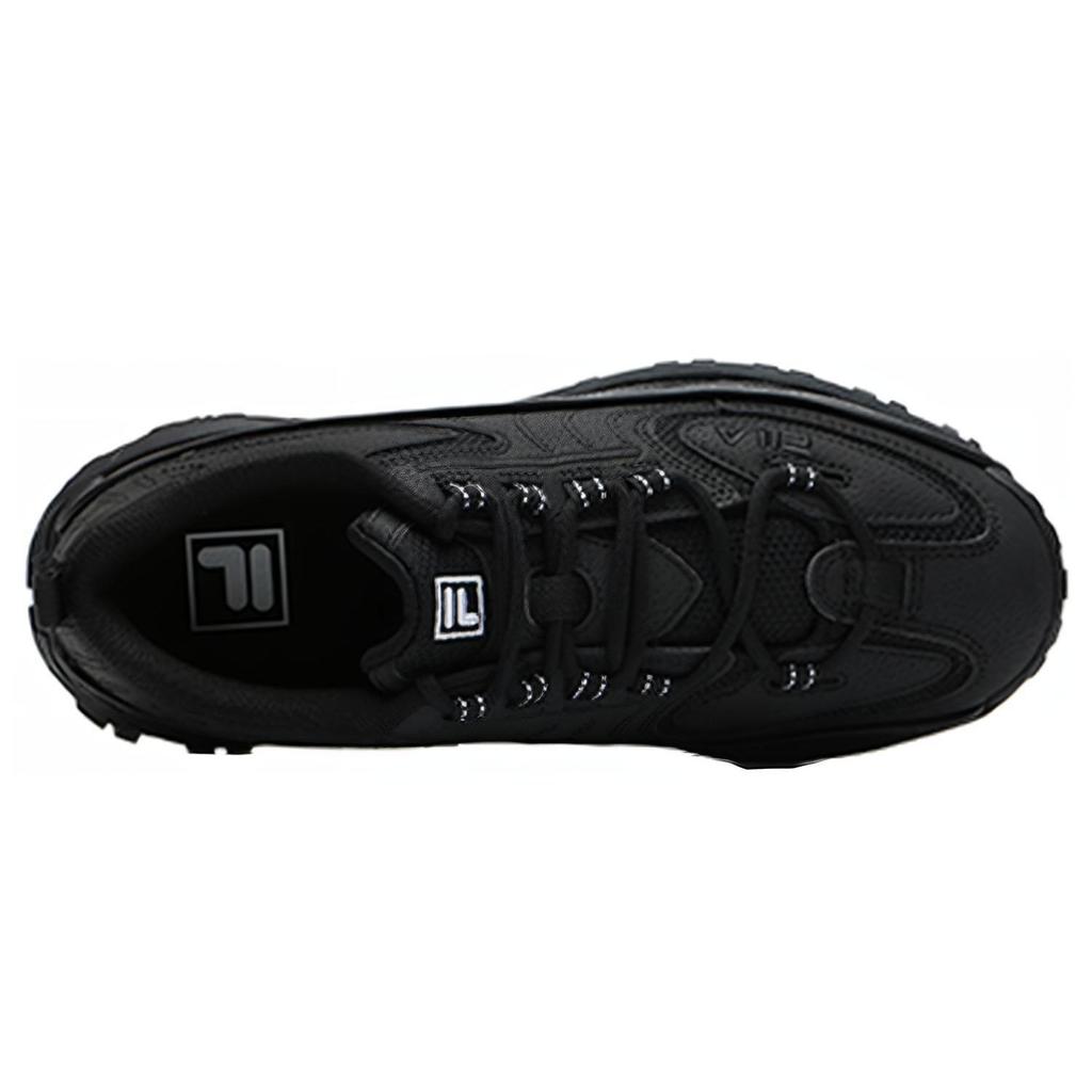 FILA Fashion Sneakers Synthetic Leather Comfortable Sports Shock Absorbing Durable Low Top Casual Shoes Women sneakers Black F12W144136FBK