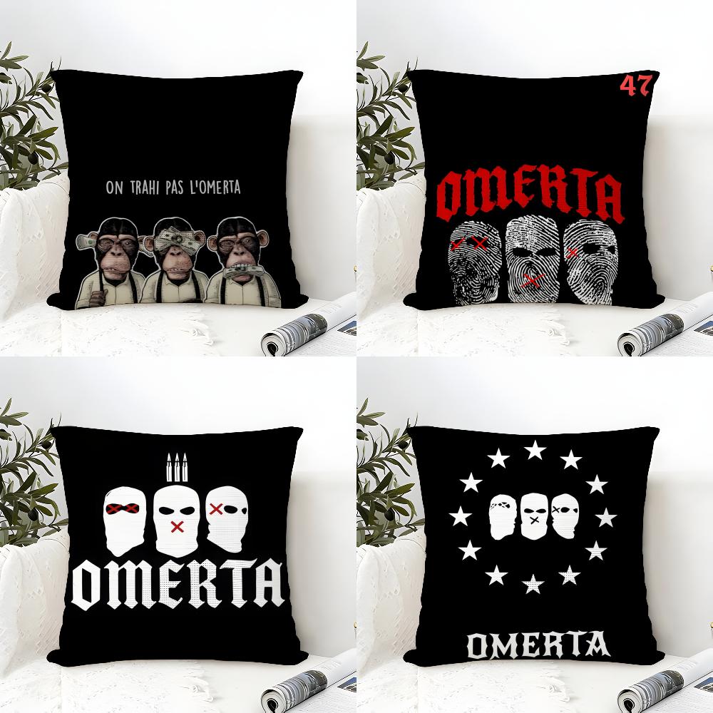 Cool Music Brand O-Omerta 47 1 Pillow Case Linen Pillow Case Sofa Home Decor Cushion Cover Cushion Cove