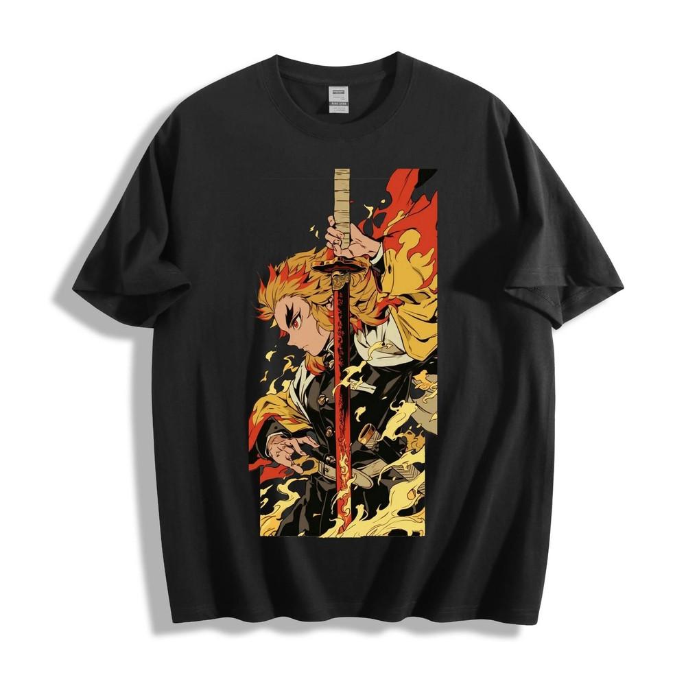 Demon Slayer Flame Hashira T-Shirt - Bold Anime Unisex Tee