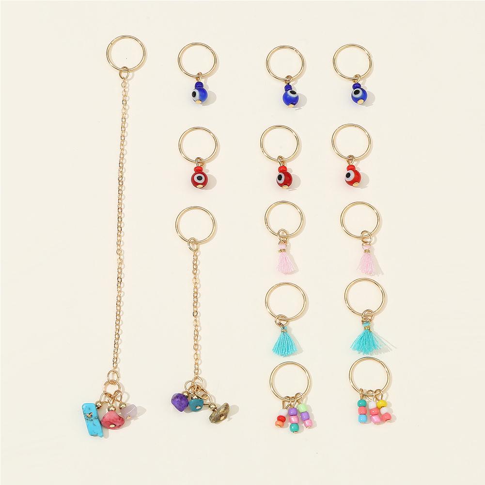 

Кільця для дредів Регульовані манжети Кліпси для волосся Коси Брудні коси Намистини Шпилька для волосся Аксесуари для волосся Головні убори для жінок Дівчат Set 06