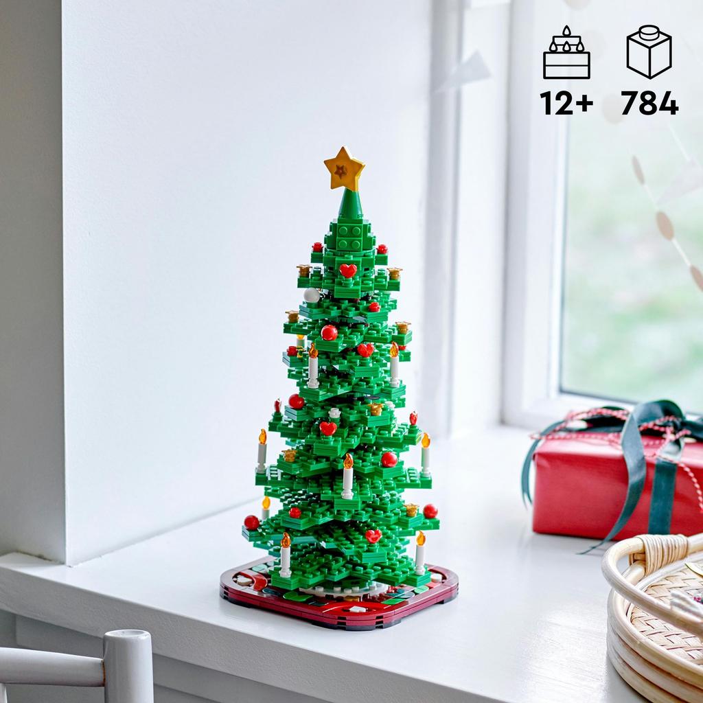 LEGO Christmas Tree Toy, Birthday Gift, Building Blocks, Decoration for Boys and Girls, Ages 12, 13, and 14, Elementary School Students, Stylish Inter