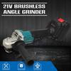 21V 100MM 1/2 Lithium-Ion Battery Power Tool Cutting Machine DIY Woodworking Grinding Machine Brushless Electric Angle Grinder