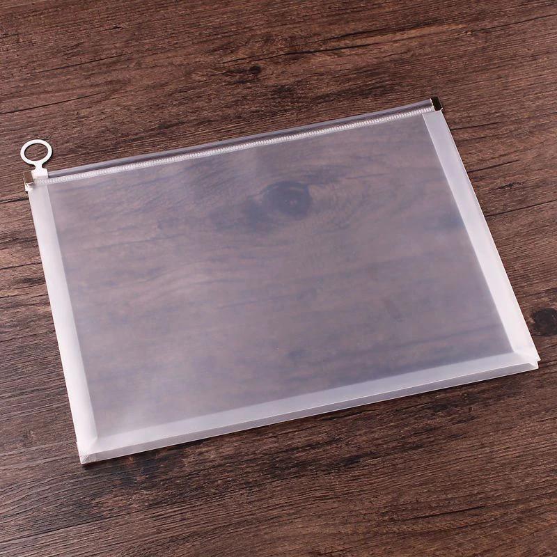 A4/A5/B6 Zipper Pouch Clear Document Bag Book File Folders Stationery Pencil Case Storage Bags Cosmetic Makeup Bags