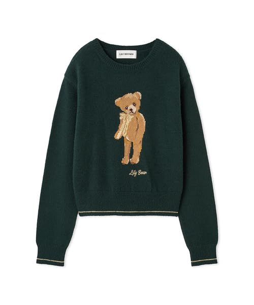 Lily Brown Lily Bear Ribbon Knit Pullover LWNT244127 Green Women s 10980₽