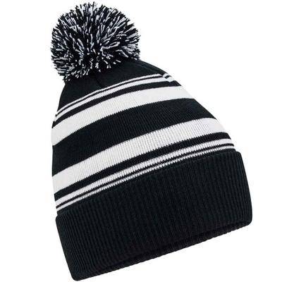 Beechfield Gorro listrado em leque adulto unissex