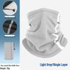 Windproof Winter Cycling Face Mask and Neck Gaiter - Double Layered Fleece Scarf