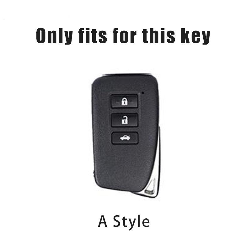 JBH4 Gun Alloy Car Remote Key Case Shell Fob Cover Bag For Lexus NX IS RX ES LS GX LX UX GS 200 260 300 350 RX350 ES300 NX200 NX300
