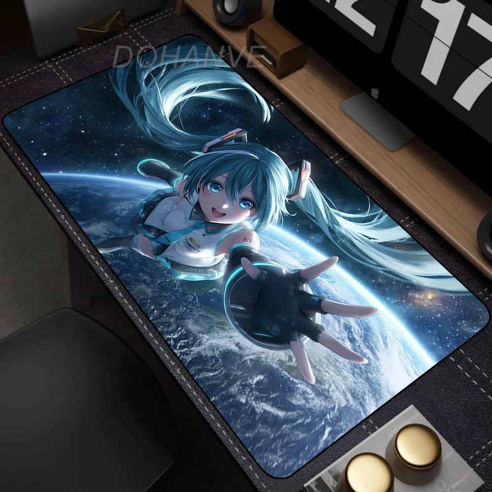 Anime Girl Mouse Pad Gamer Keyboard Pads Desk Hatsune Miku Kawaii Mouse Mat Carpet Rubber Tapis Souris Gaming Exquisite Mousepad