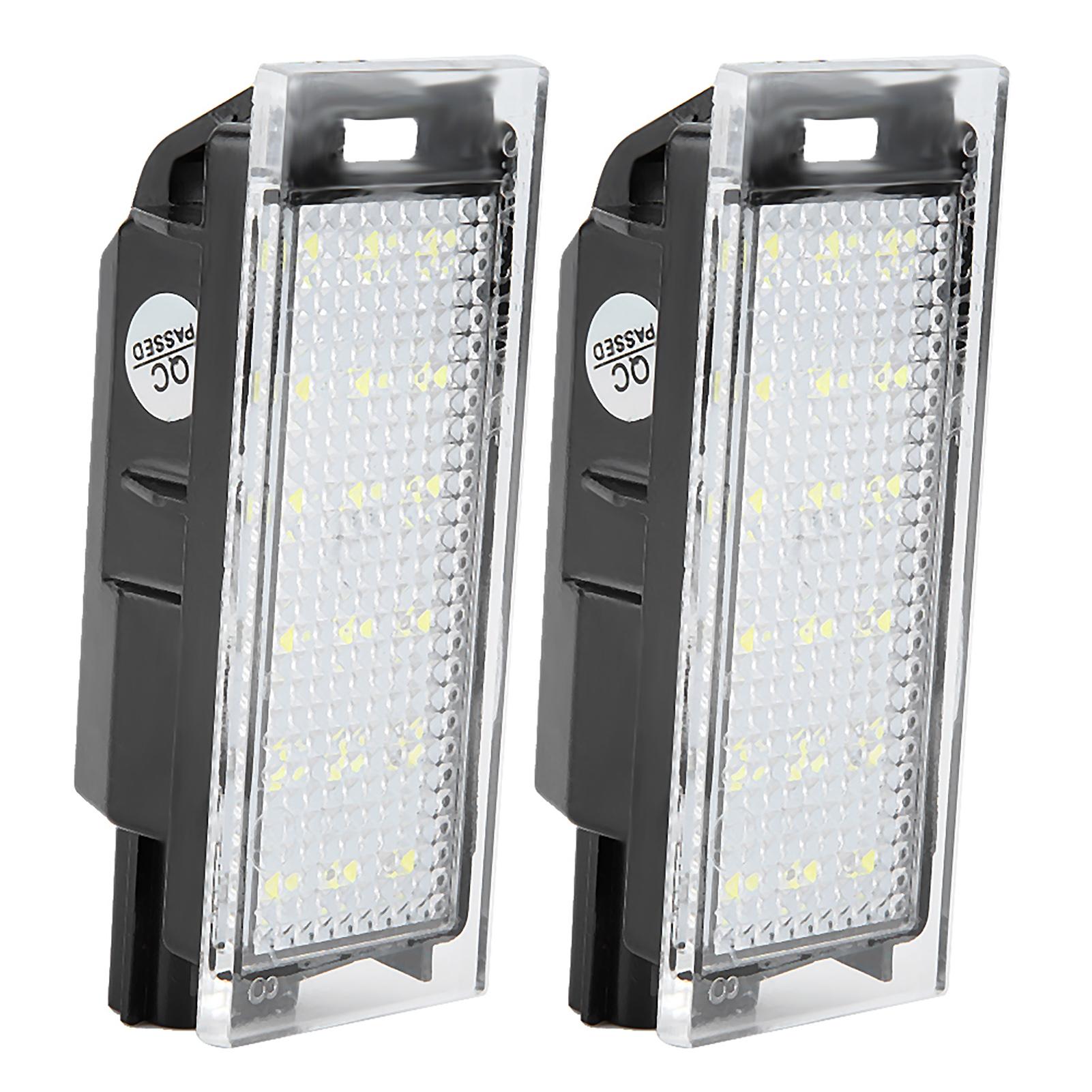 

2Pcs Car LED License Plate Light Lamp for Twingo Clio Megane Lagane чёрный